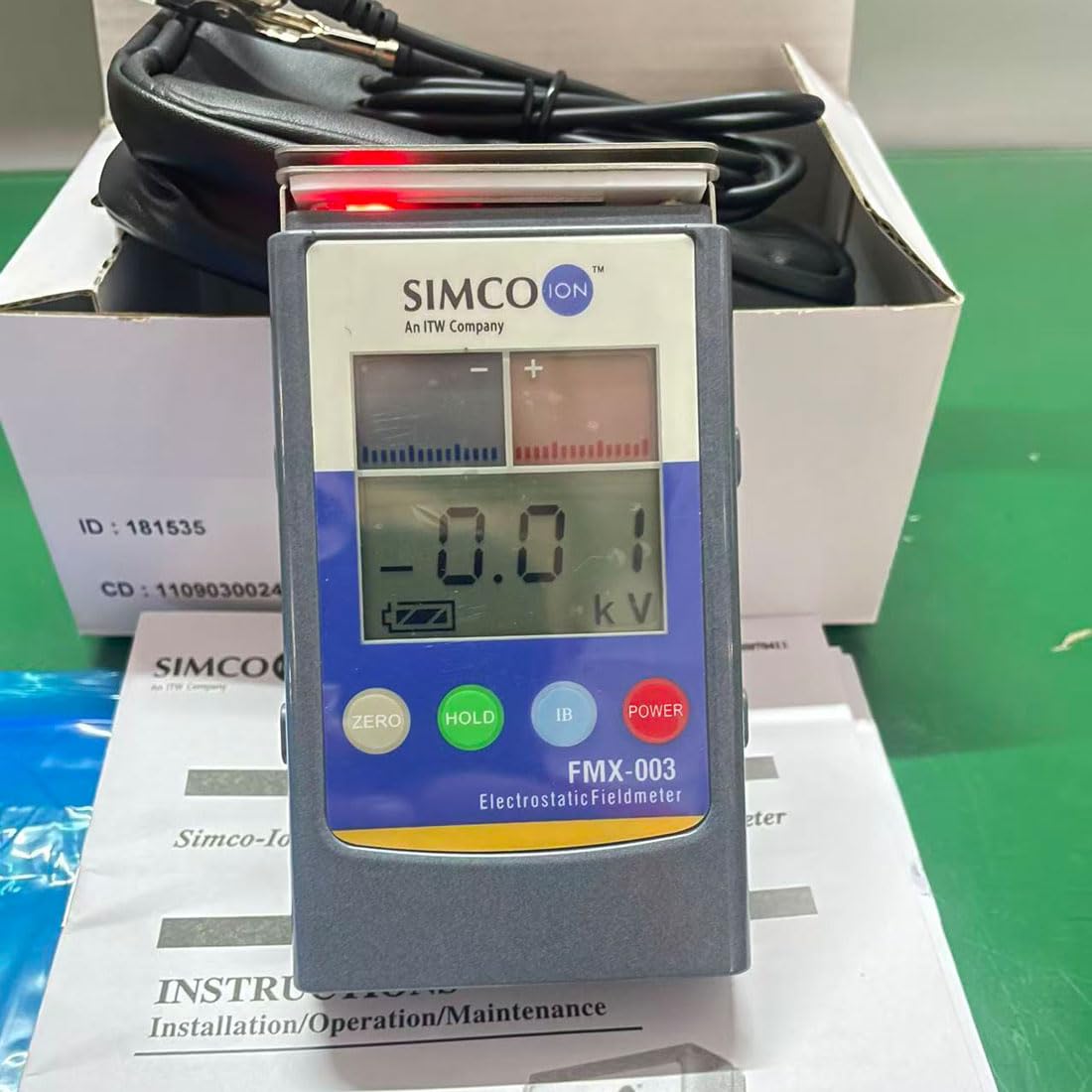 FMX-003 Electrostatic Fieldmeter Fmx003 ESD Voltage Tester Static Electricity Measure Elimination Monitor Field Meter