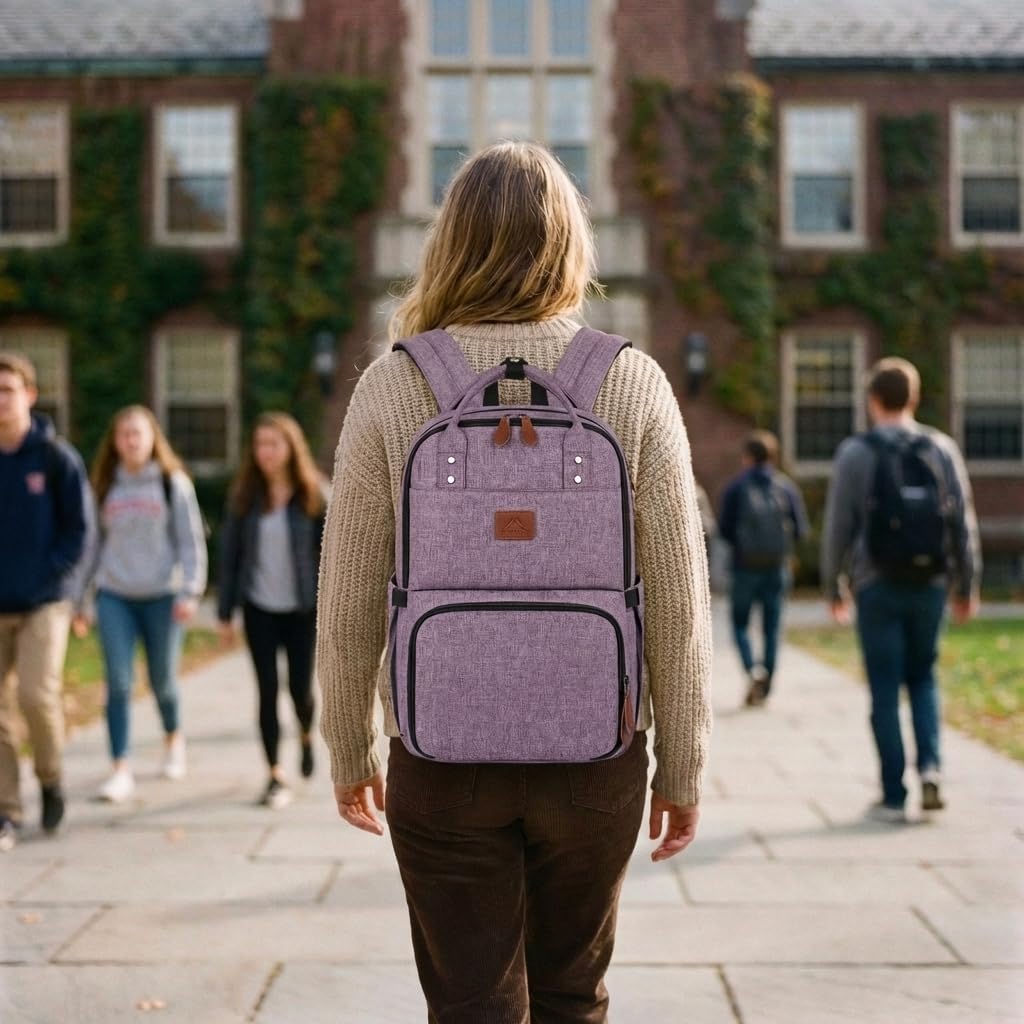 Backpack Backpacks 15.6 inch MATEIN Laptop with Lunch Box, Insulated Women with Cooler Compartment, Fits Laptop Water