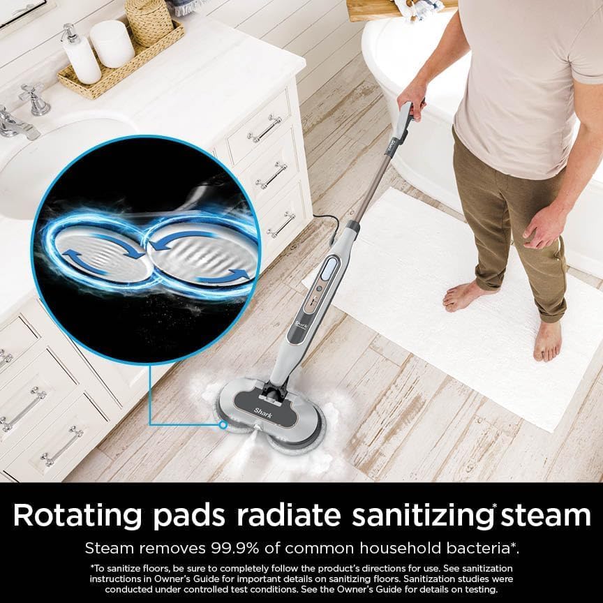 Shark S8201 Steam Mop - All-in-One Hard Floor Cleaner with Steam Blaster Technology & LED Headlights - Bronze