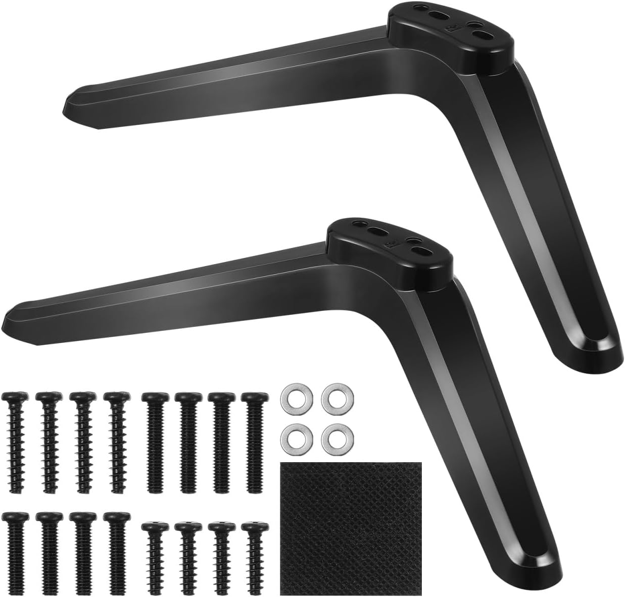 STOBOK 2pcs 32-55 Inch Universal Tv Stand Legs, Plastic Tabletop Mount Brackets for Televisions, Easy Install