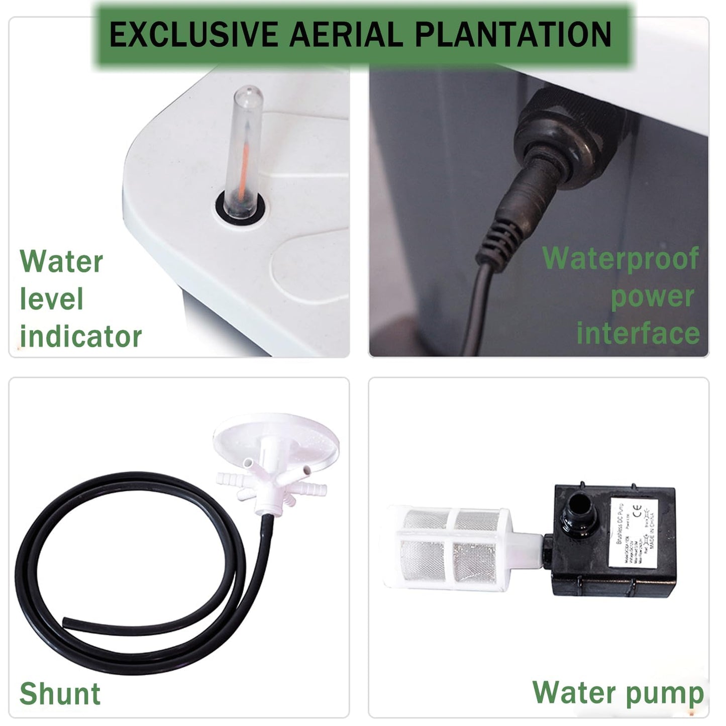 JPWDDWYT Hydroponics Tower Indoor Growing System Vertical Garden Planter Indoor Smart Garden Kit with Pump and Movable Water Tank Vegetable Plant Gift for Gardening Lover (35-Plants)