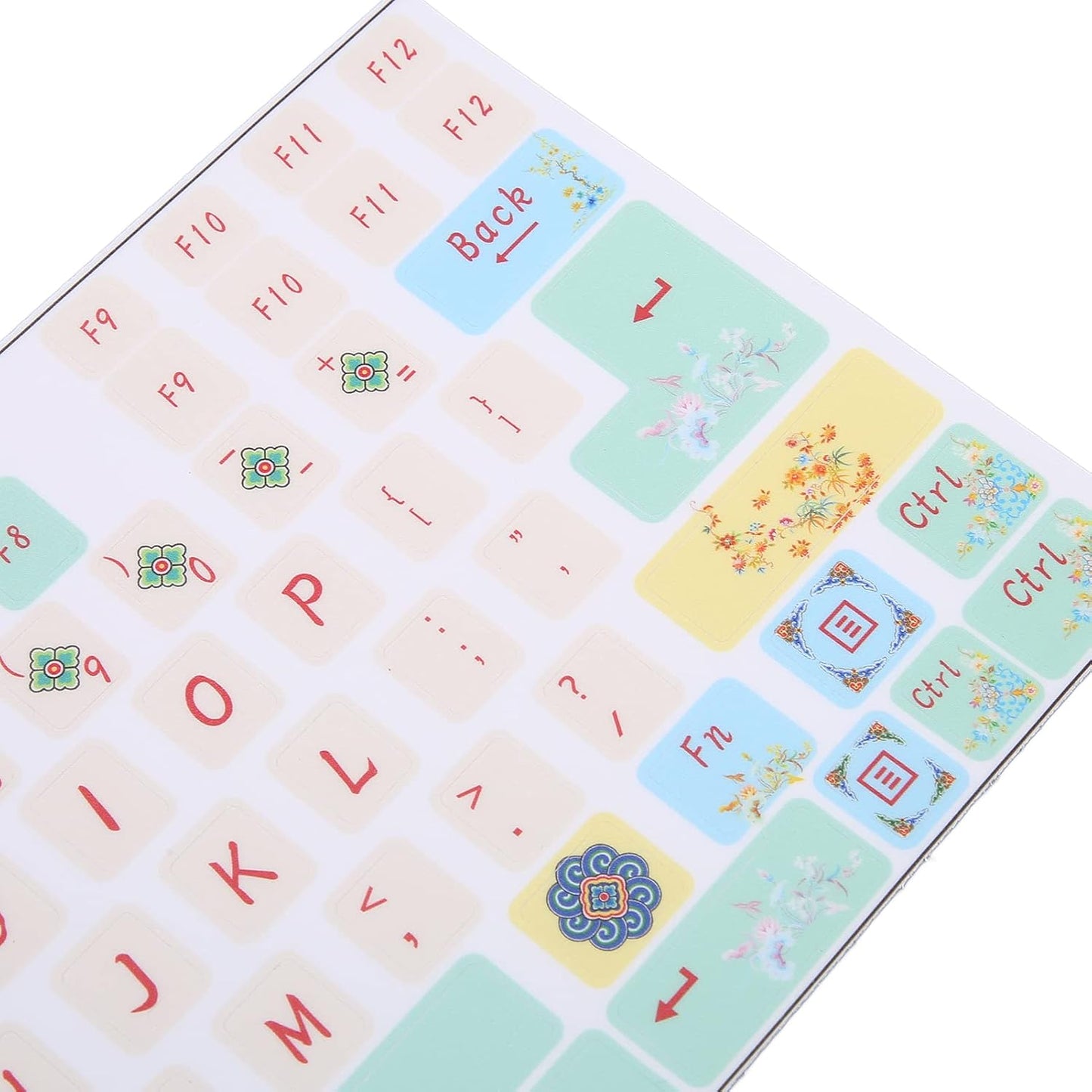 Vikye 2PCS/Pack 84 108 Universal English Keyboard Stickers, Frosted Surface Replacement Mechanical Keyboard Keyboard
