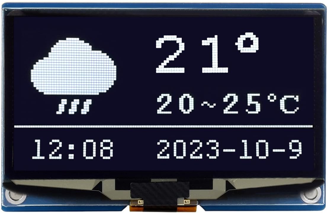 waveshare 2.42inch 12864 I2C Communication, OLED Display Module, Resolution, SPI / White Version