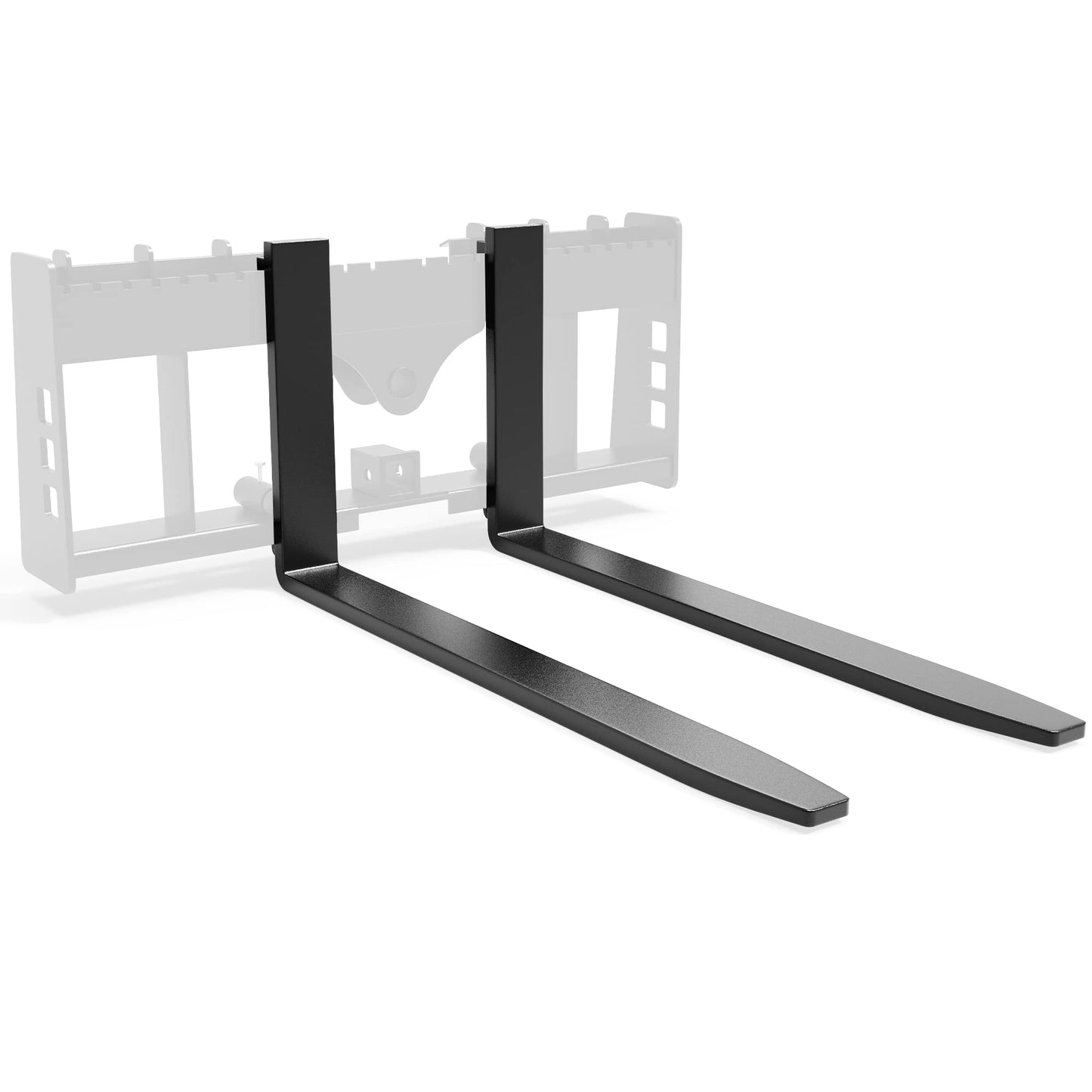 YITAMOTOR 48" Pallet Fork Blades, 4000lbs Capacity Forklift Blades for Tractors Loaders Skid Steer Attachment, 2 Packs