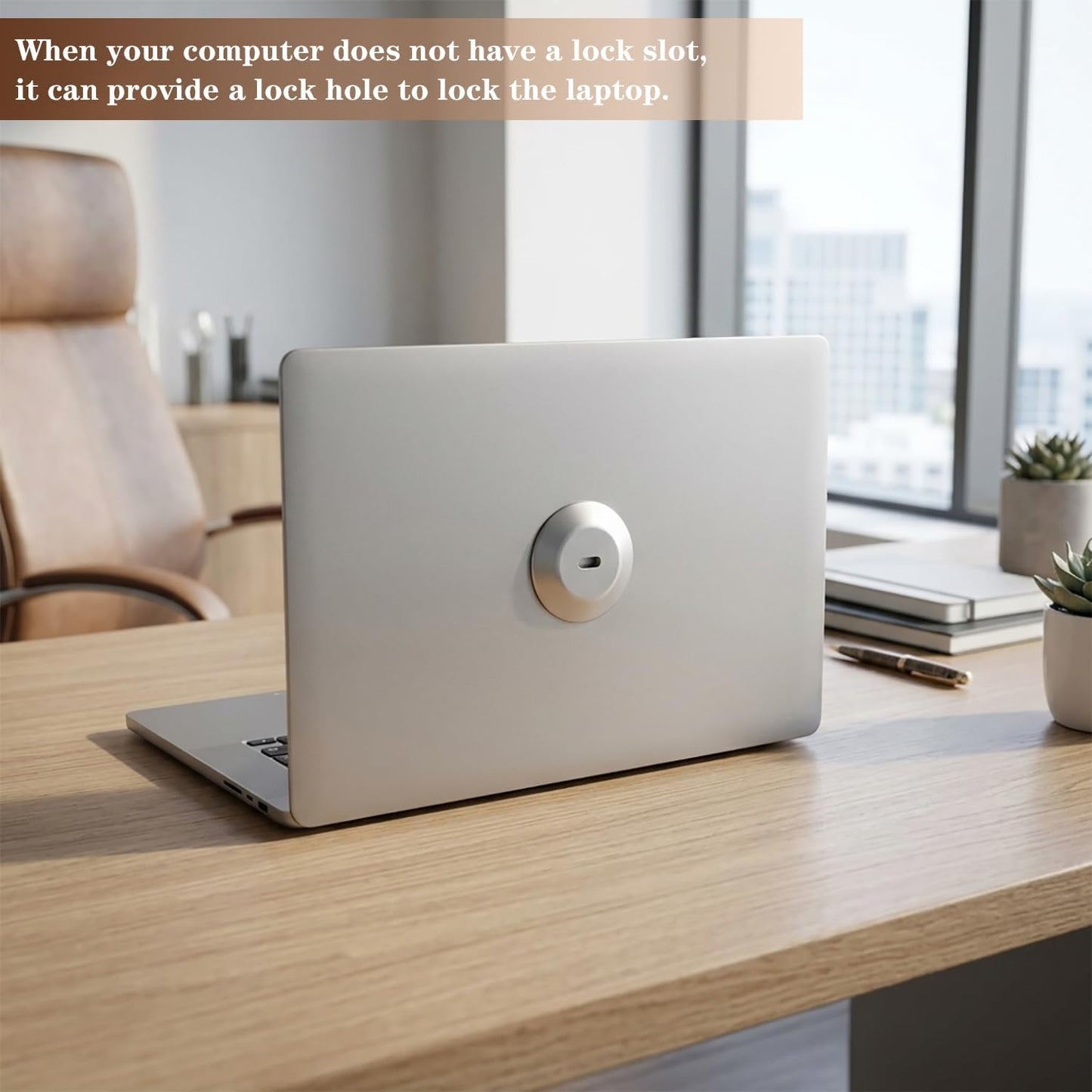 Cangrace Anti Theft Anchor Plate Adhesive Security PlateLaptop Lock Plate with Slot for Laptop, Mac