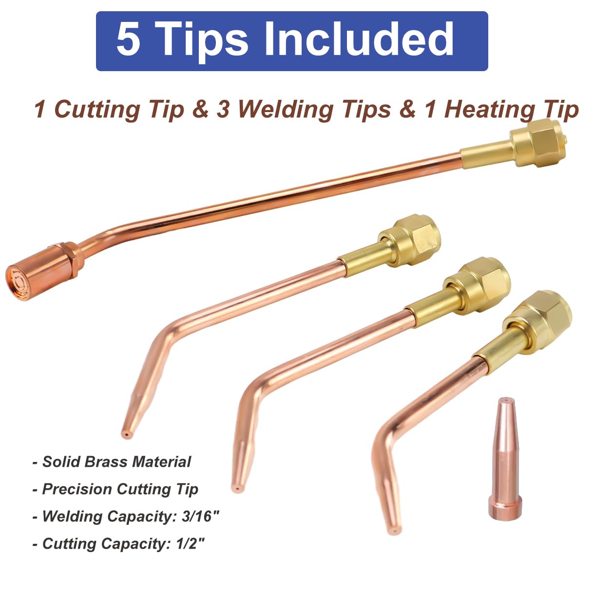 Cutting Torch Set Oxy Acetylene Torch Kit,Portable Gas Cutting Torch and Welding Kit with HeatingTip, Acetylene Oxygen Gas Regulator Twin Gas Hose Welding Glasses