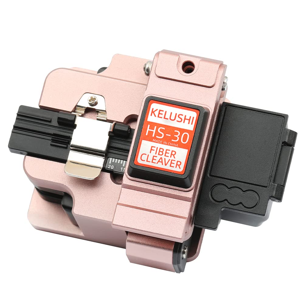 Fiber Cleaver Tool Cable Cutting Knife FTTH Fiber Optic Cables Knife Tools Cutter High Precision Cleavers 24 Surface Blade HS-30 Golden