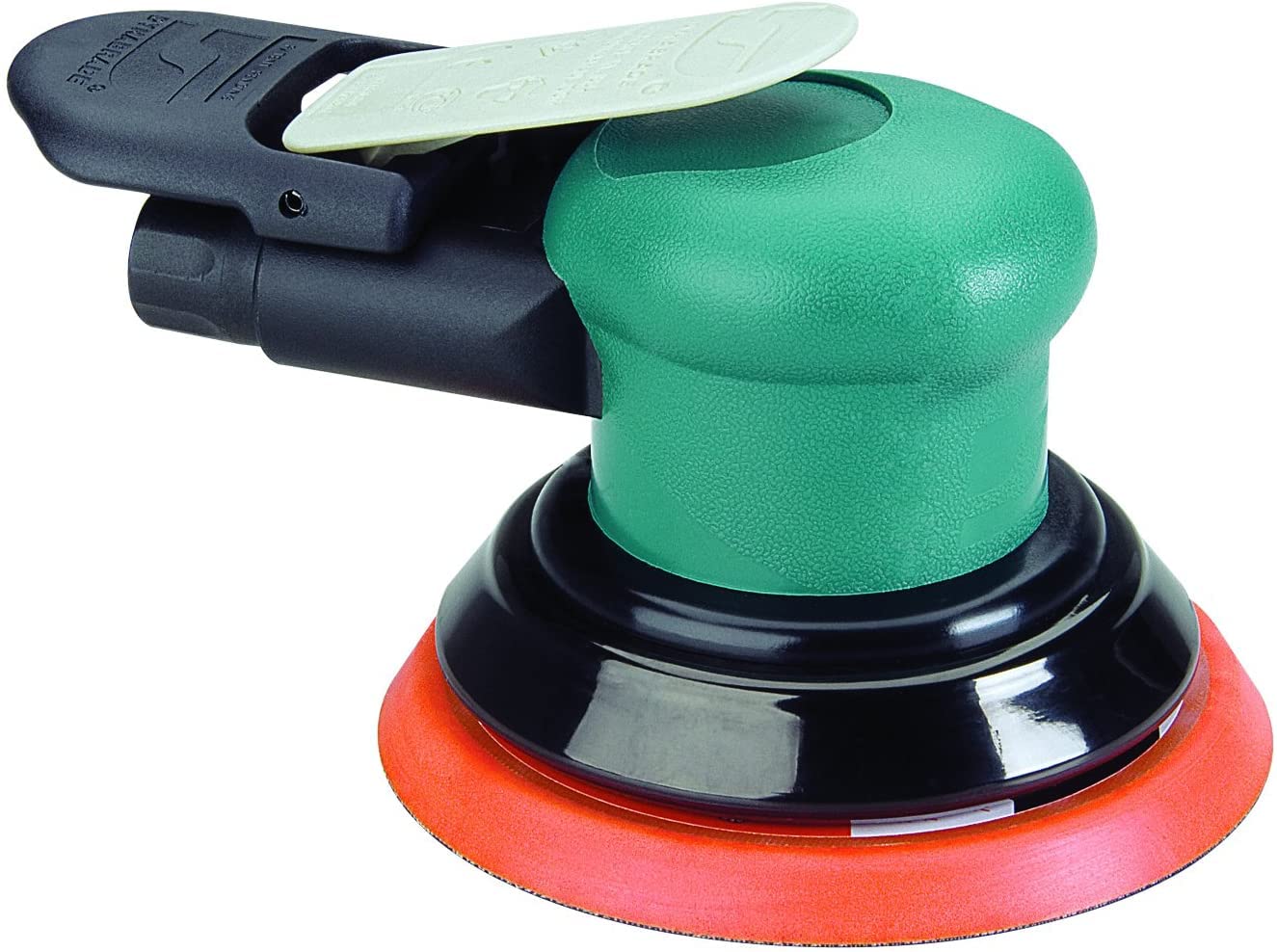Dynabrade (59020) Dynorbital-Spirit 5" (127 mm) Diameter Random Orbital Sander, Non-Vacuum | 3/16" (5 mm) Diameter Orbit | 12000 RPM Pneumatic Motor