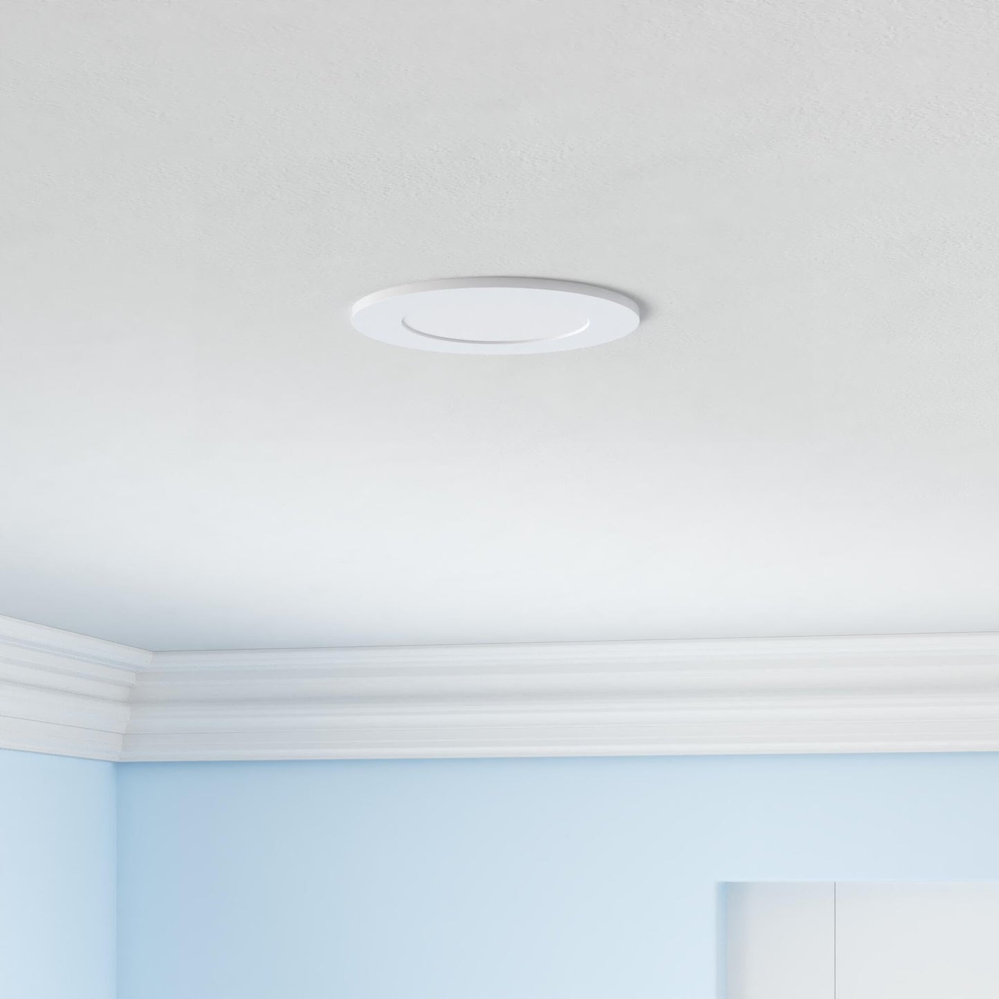 Ensenior 4 Inch Ultra-Thin LED Recessed Ceiling Light, 6000K Clear White, Dimmable, 9W 75W Eqv, ETL Certified,