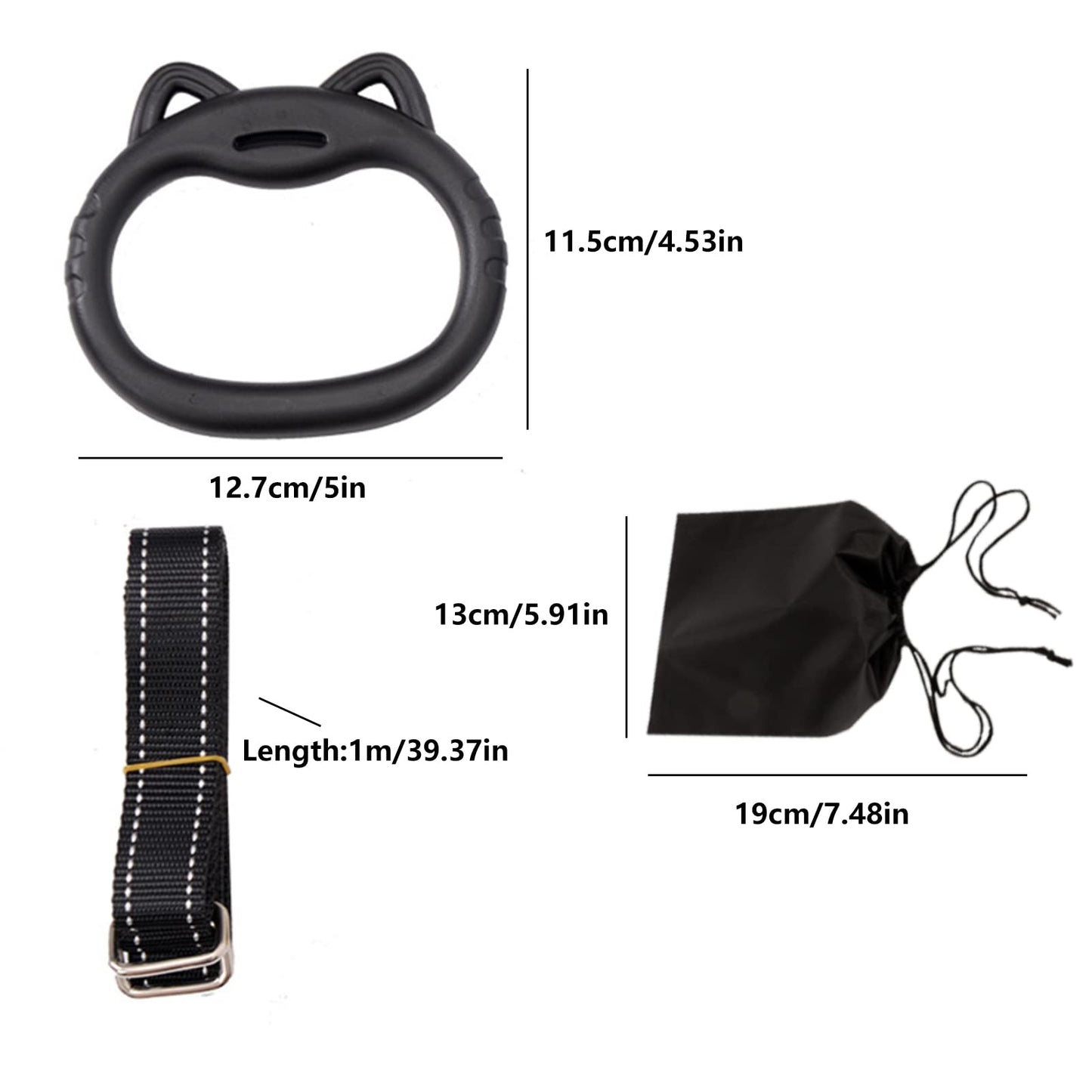 JIANWEI Gymnastics Rings Set for Kids, Professional Children Trapeze Bar Pull Up Rings with Straps Kids Playground Home Exercise Gym Rings with Drawstring Bag for Children Exercise
