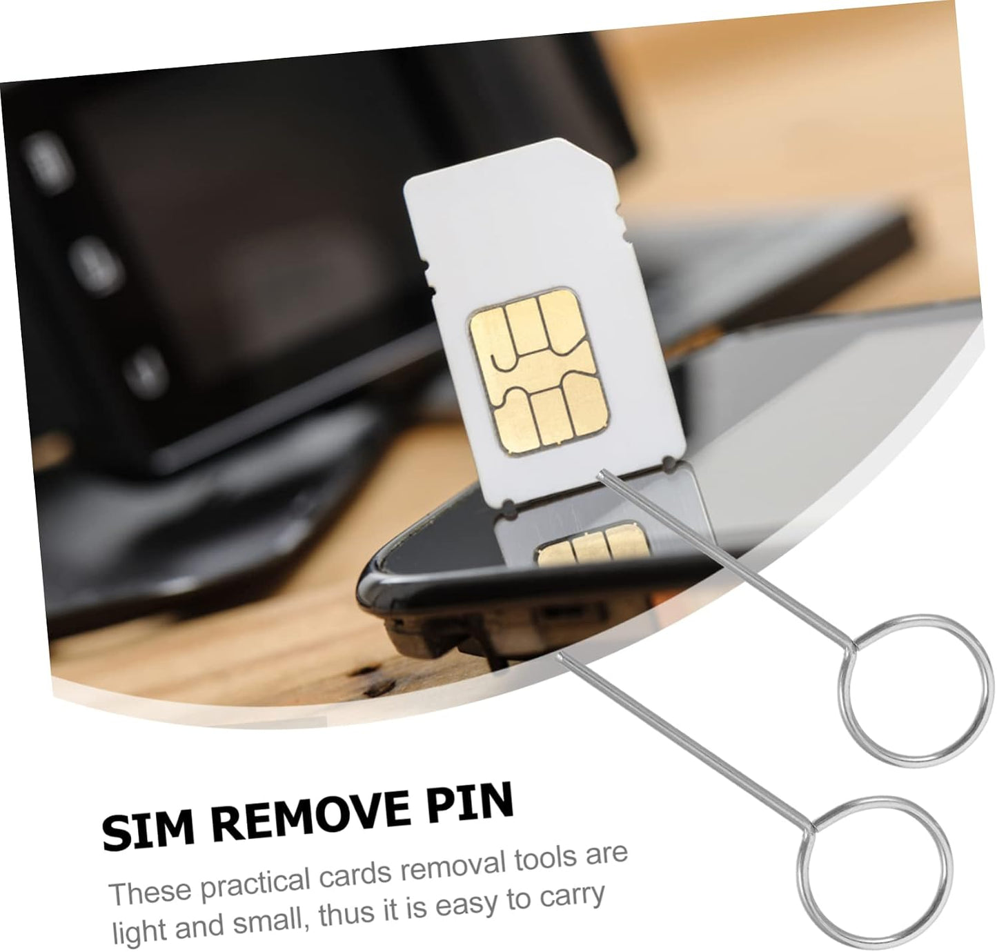 100-Pack Sim Ejector Tool for Smartphones - Essential Mobile Accessory