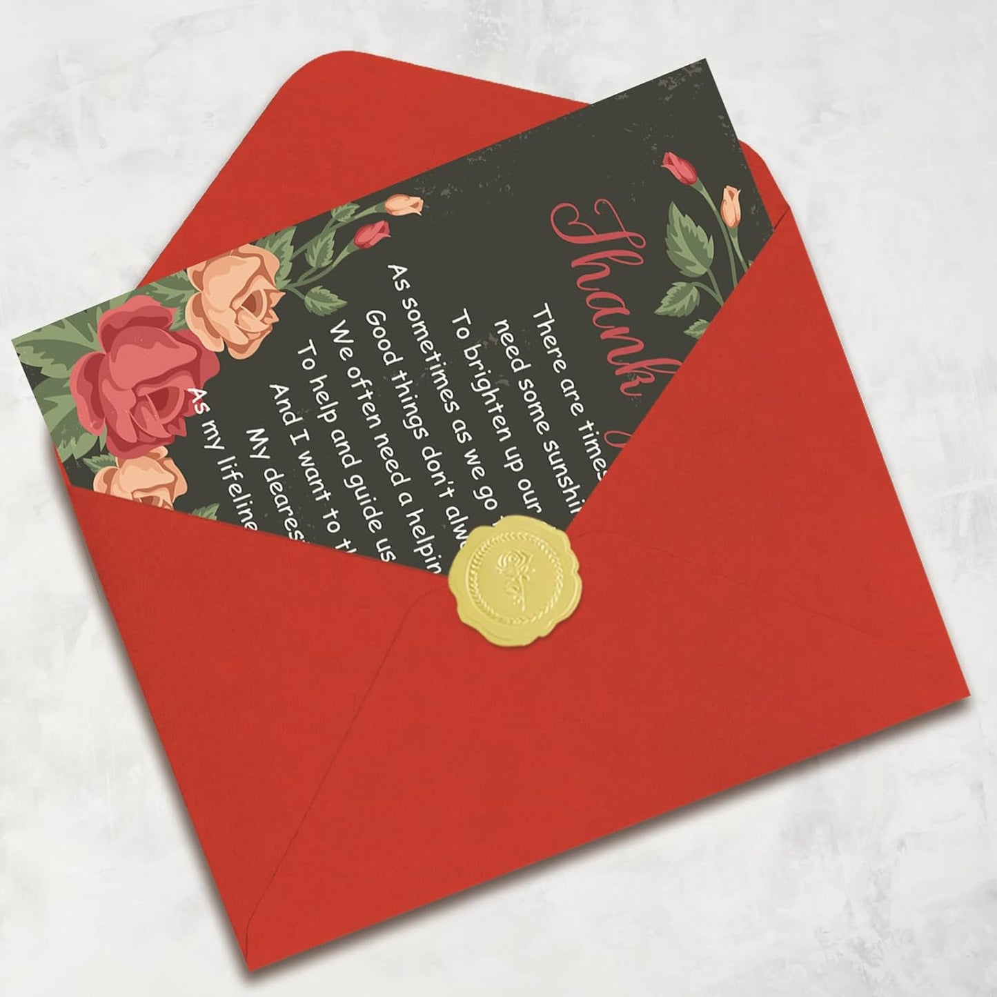 Skiennix Thank You Cards - Elegant Envelopes for Men, Women & Teachers | Perfect Graduation & Holiday Gifts