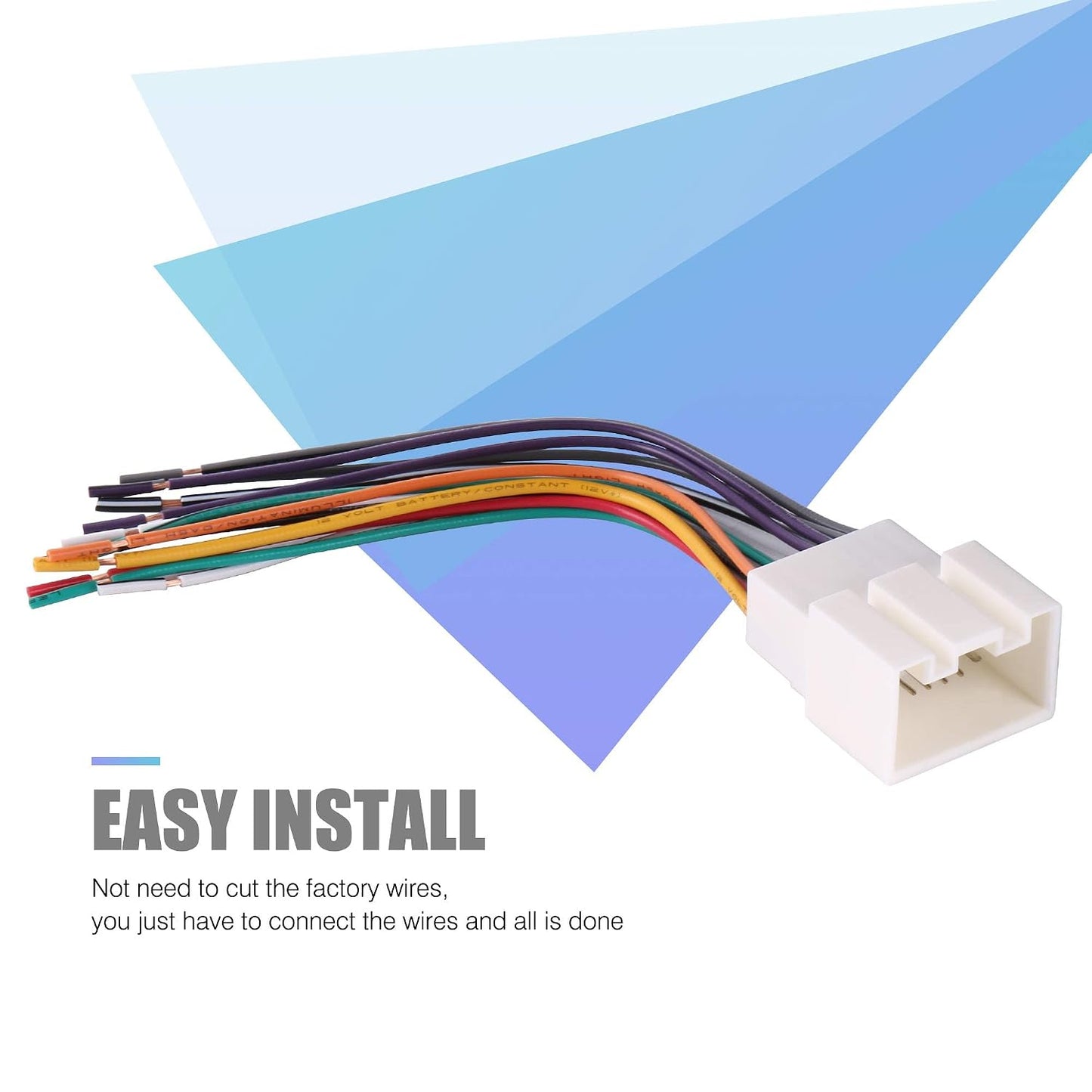 1998-2009 RDBS Car Radio Wire Harness to Install an Aftermarket Stereo Receiver Fit for Ford Vehicles
