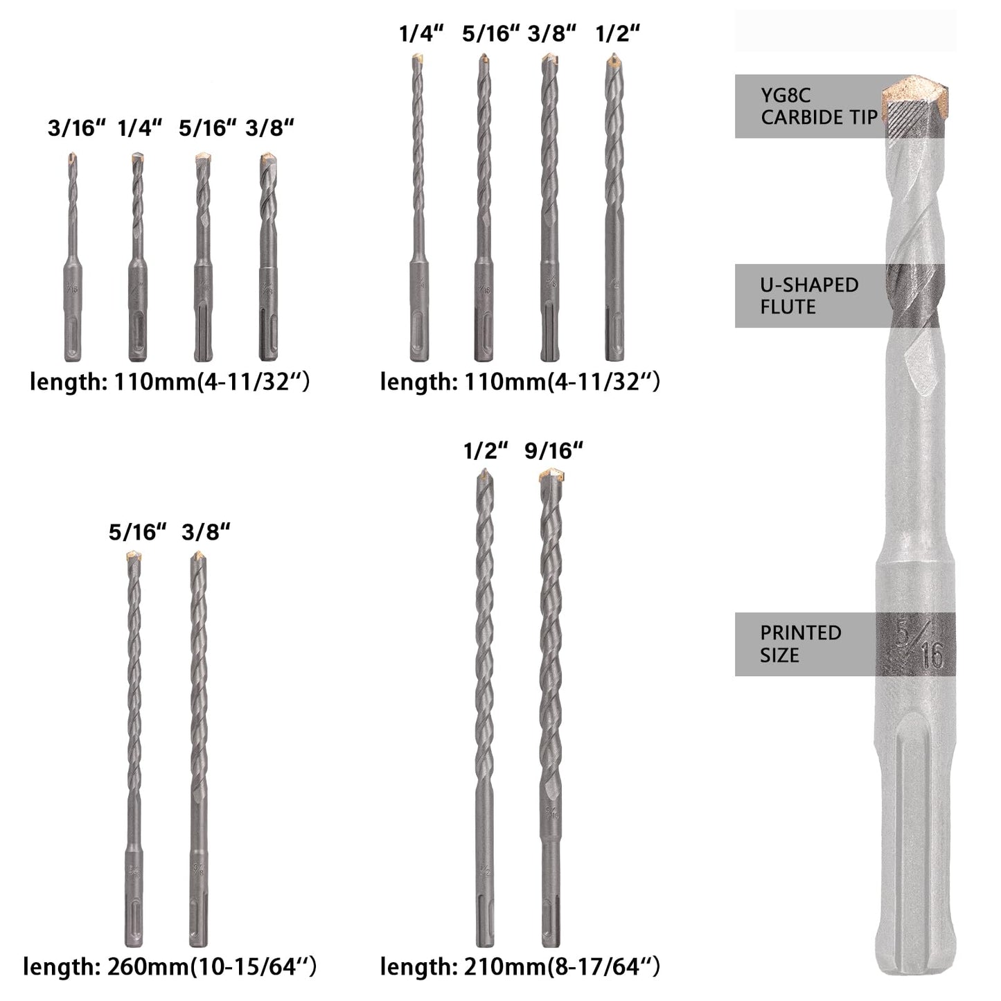 Berserker 20V Cordless 1-1/8" SDS-Plus Rotary Hammer Drill included 2X4.0Ah Li-ion Battery with 17pcs SDS Plus Drill Bits and Chisels Set with Storage Case