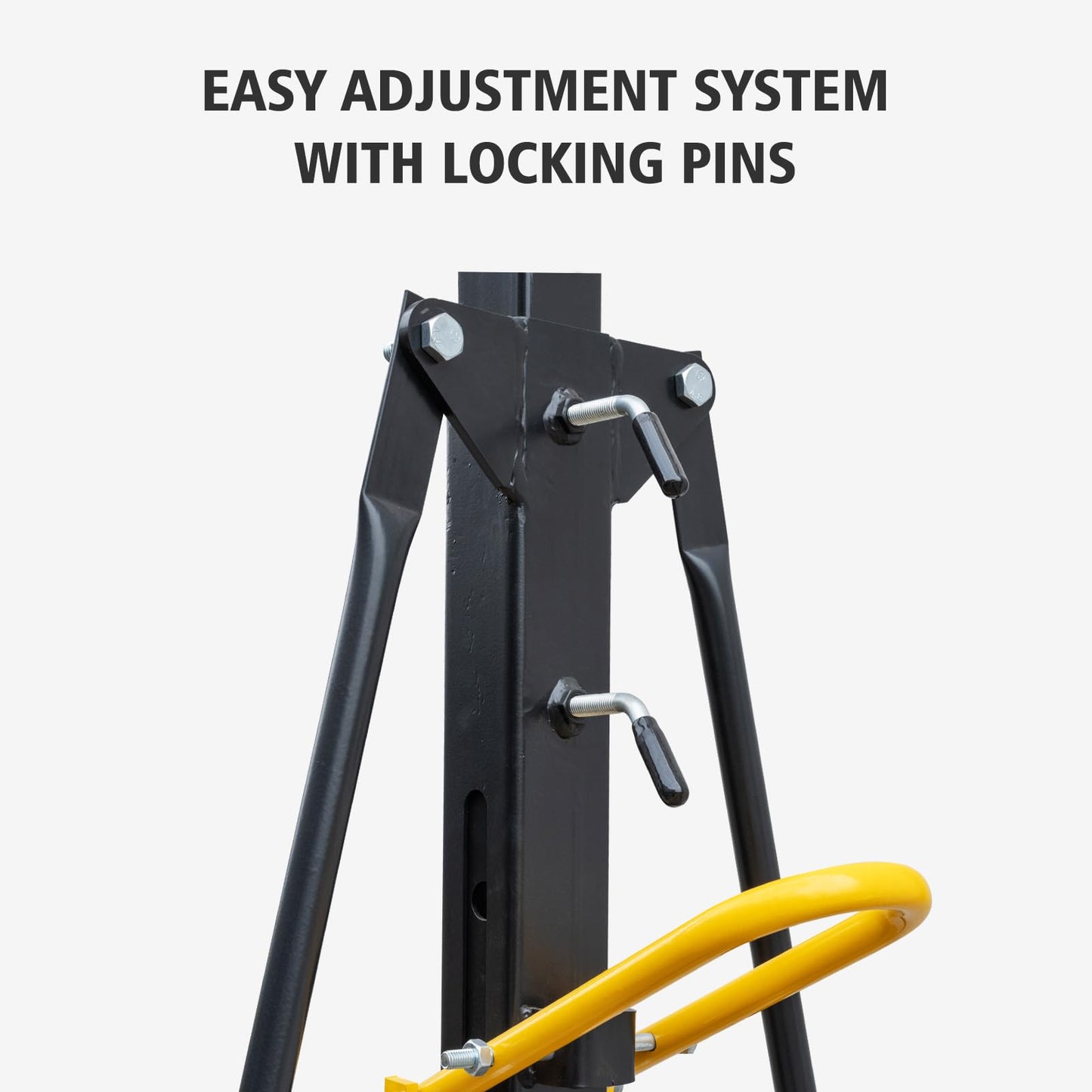 ExploreHorizon Adjustable Gantry Crane, 1 Ton Portable Lift Hoist with Height Range of 97" to 141", 2200 Lbs Load Capacity, Perfect for Factories, Construction Sites, Warehouses, and Auto Repairs
