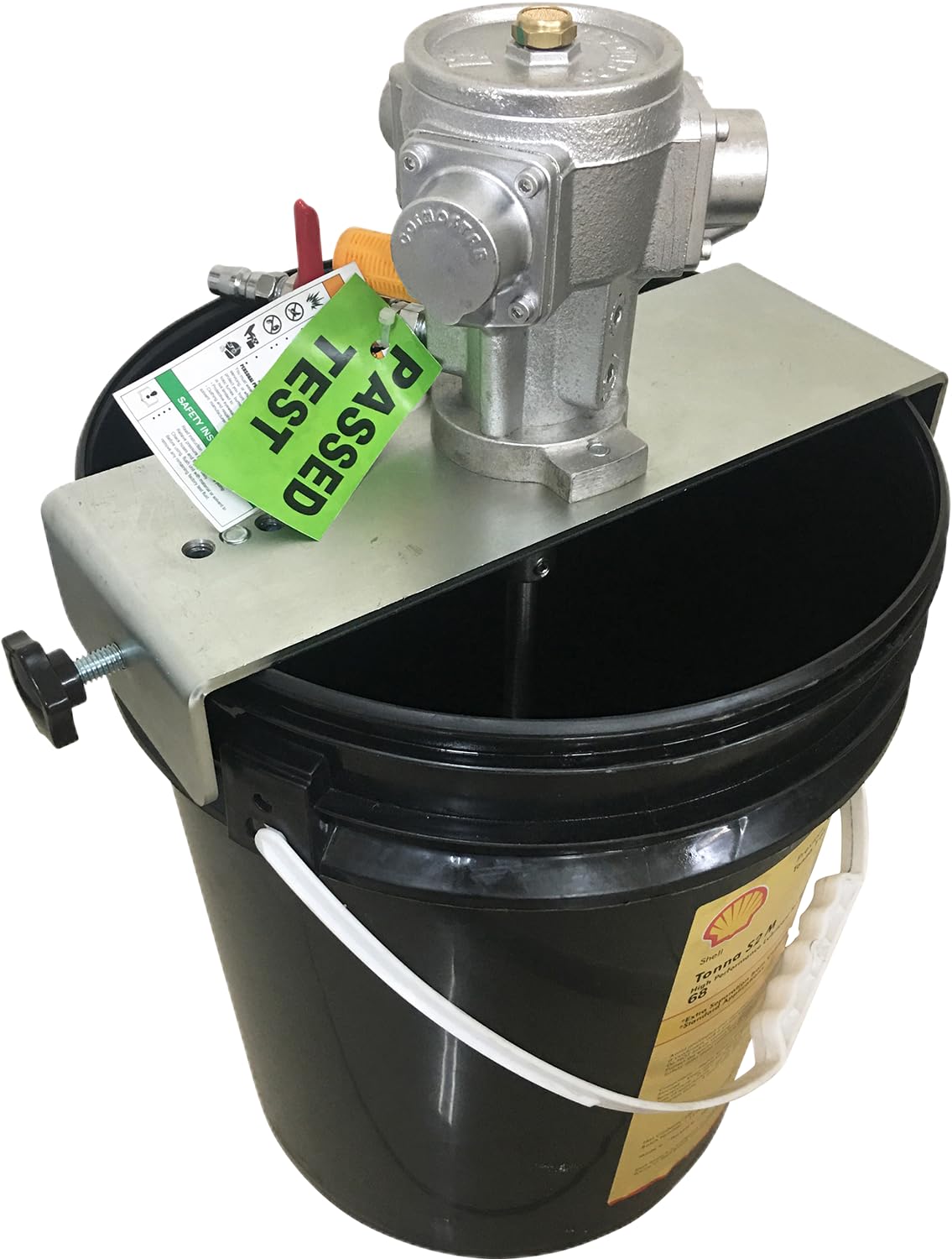 COSMOSTAR 1/8HP 5 Gallon Pneumatic Agitator Pail Drum Bucket Paint Mixer| Pneumatic Bracket Mixer, Paint Stirring Machine Bracket Air Agitator Paint Mix Tool, Tank Barrel Air Mixer