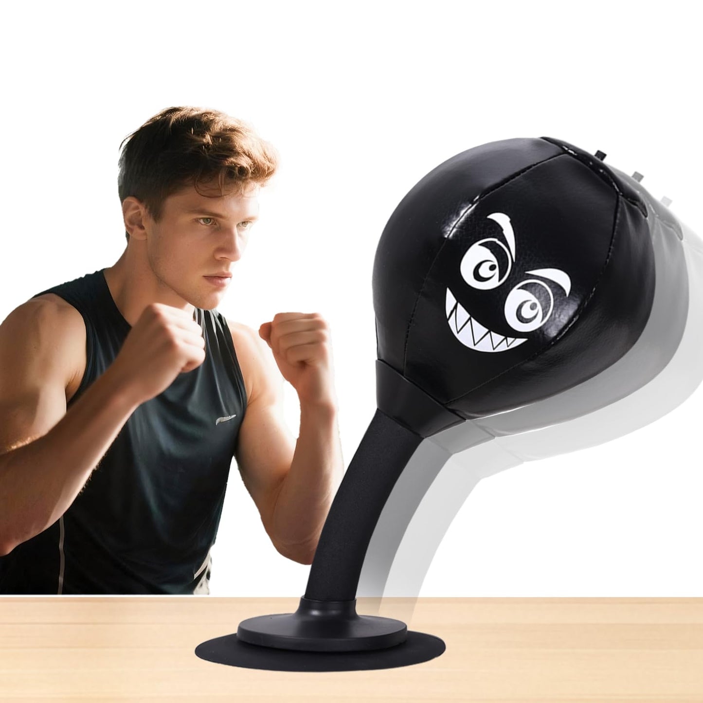 Peonyflow Stress Buster Desktop Punching Bag,Rage Bag, Fun Punching Bag,Speed Bag,for Office Table, Heavy Duty Stress Relief Ball, Desk Boxing Punch Ball, Funny Gift for Coworkers and Friends