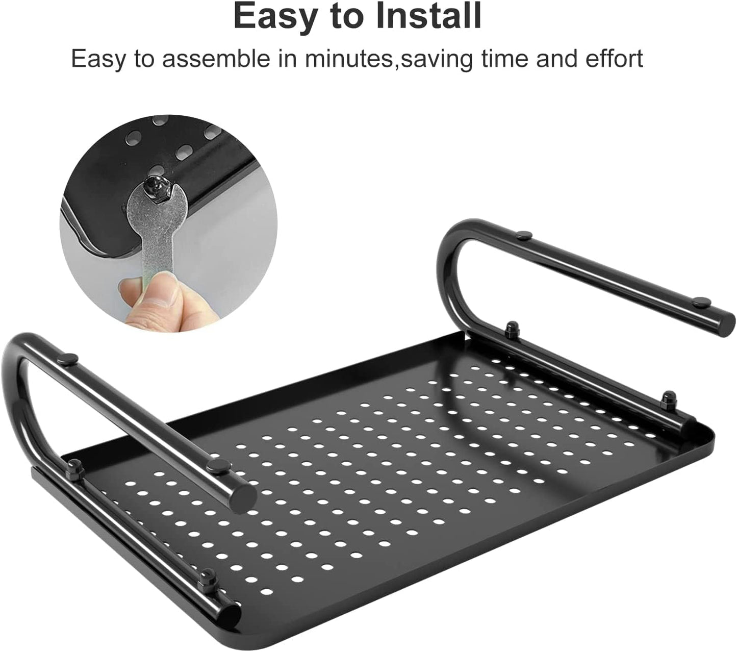 4 Inches (MST004) suptek Monitor Stand Riser for Computer,Laptop,Printer, Notebook and All Flat Screen Display