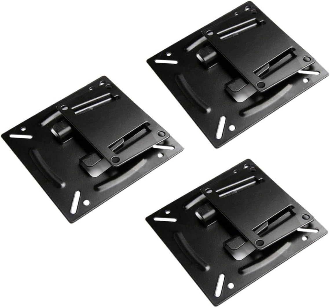 COHEALI 3pcs 14-24 Inch LCD Tv Wall Mount Brackets Metal Fixed Stand Holder for Flat Screen Displays Home Office Hotel