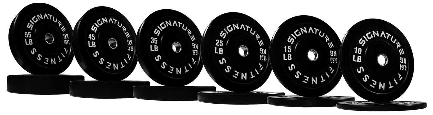 Fitvids 2" Olympic Bumper Plate Weight Plates with Steel Hub, 35LB, Pair