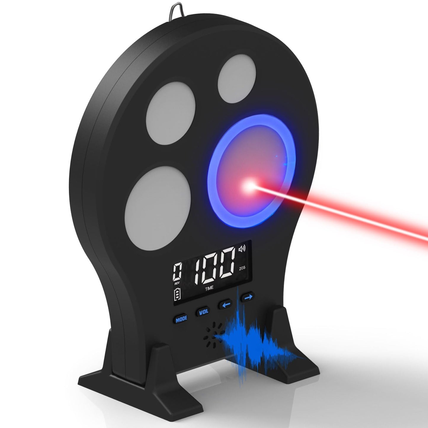 Laser Training Target M-Target - Four-Zone Dry-Fire Training System for Indoor Shooting Practice, with Three Modes, History Record & Portable Case