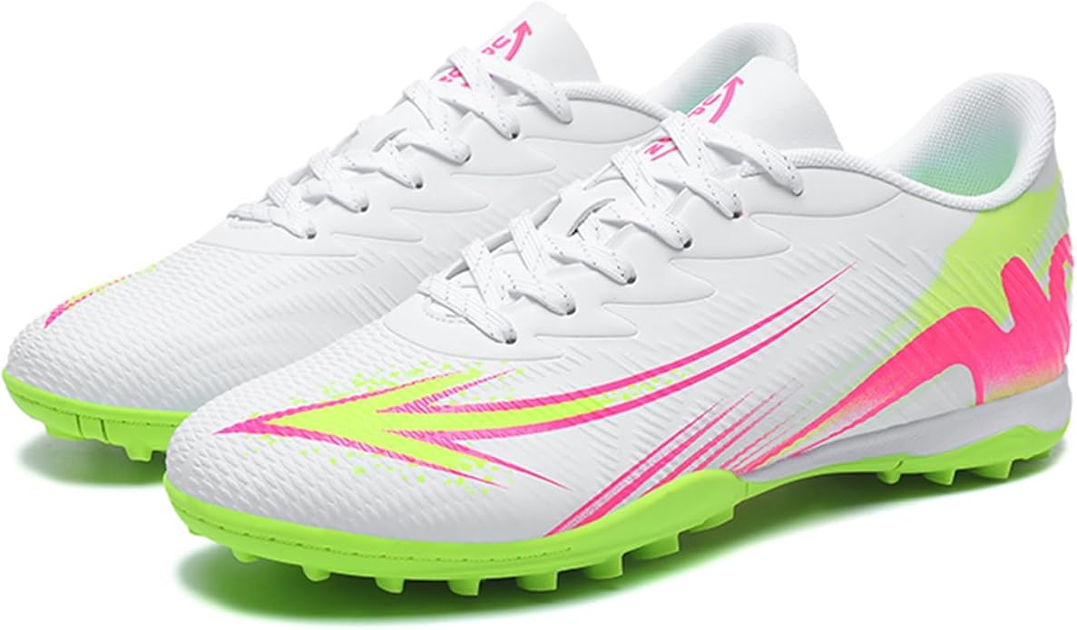Men's High Top Soccer Shoes FG Long Spikes Adult Football Shoes Lightweight Professional Athletic Training