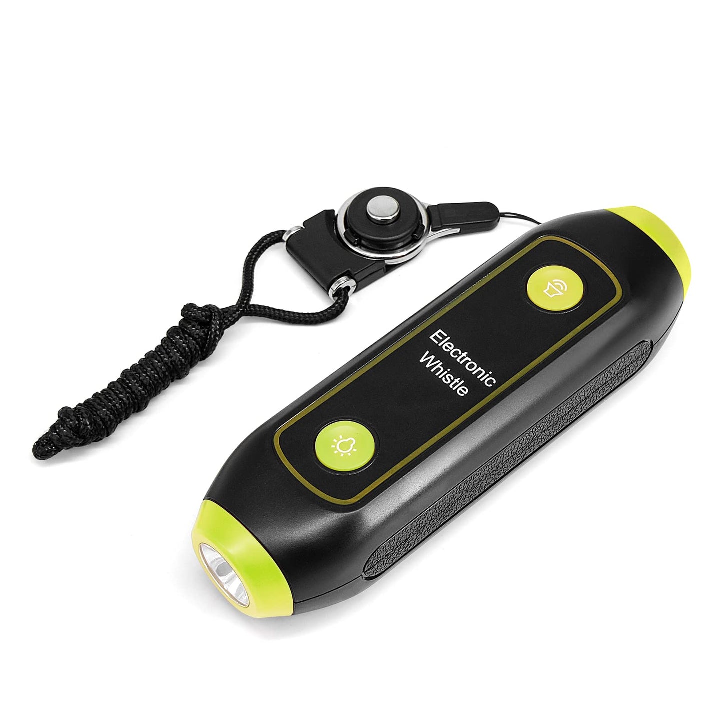 LANRU Electronic Whistle Handheld Electric Whistle with Lanyard Light Flashlight for Coaches Referees P.E. Teacher