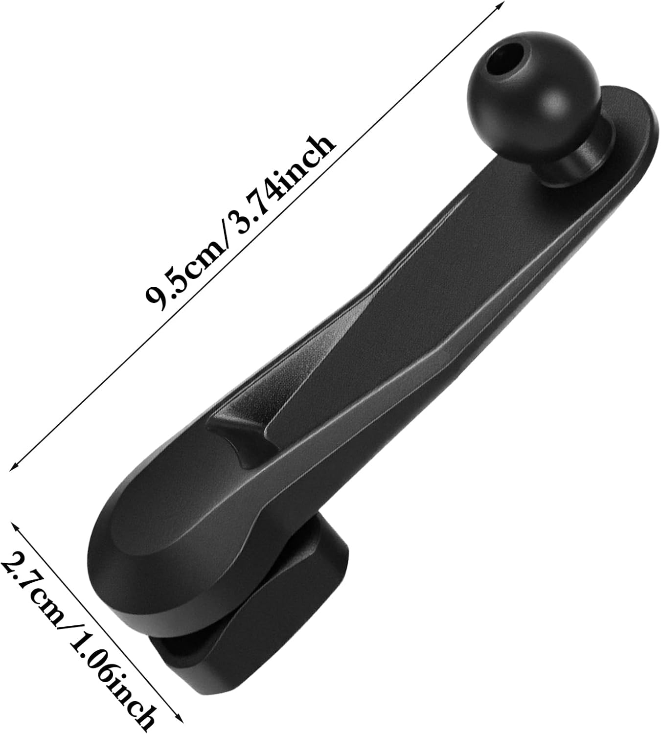 Xelsluthe 2 Pack 17mm Ball Joint Extension Arm, Ball Magnetic Female to Male Head Car Phone Mount Extension for Car Air