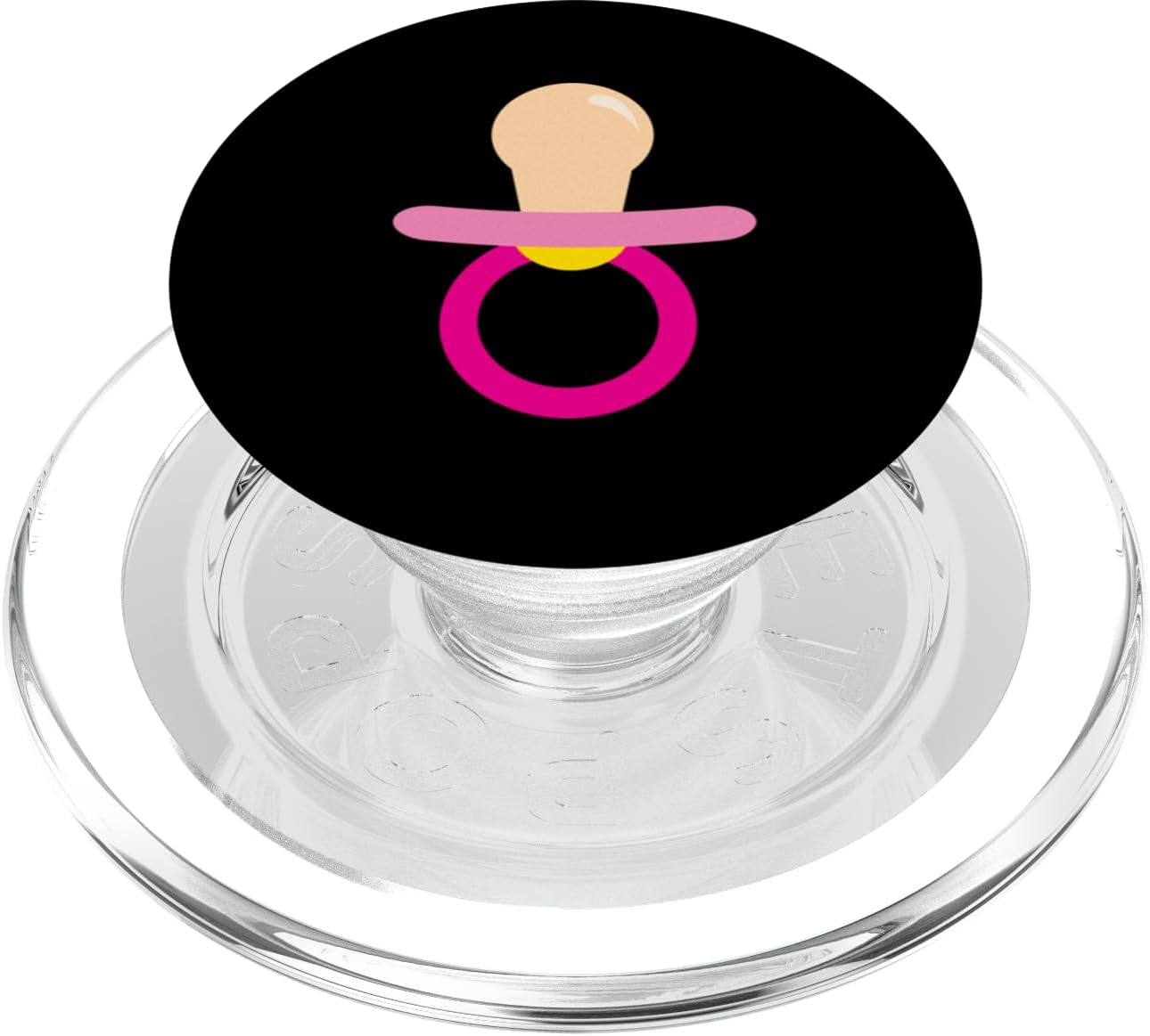 Baby Pacifier Pink Cute Funny Childs Kids Gift Baby Pacifier PopSockets MagSafe PopGrip for iPhone