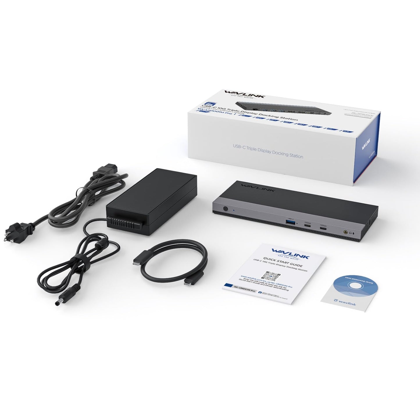 Laptop Docking Station, Docking Station 3 Monitors with 2* DP+HDMI, 4K@144Hz,130W PD Charger, USB-C/A 10Gb, 3* USB-A 5Gb, Audio, Gigabit Ethernet for Lenovo HP Dell, Windows System Computer