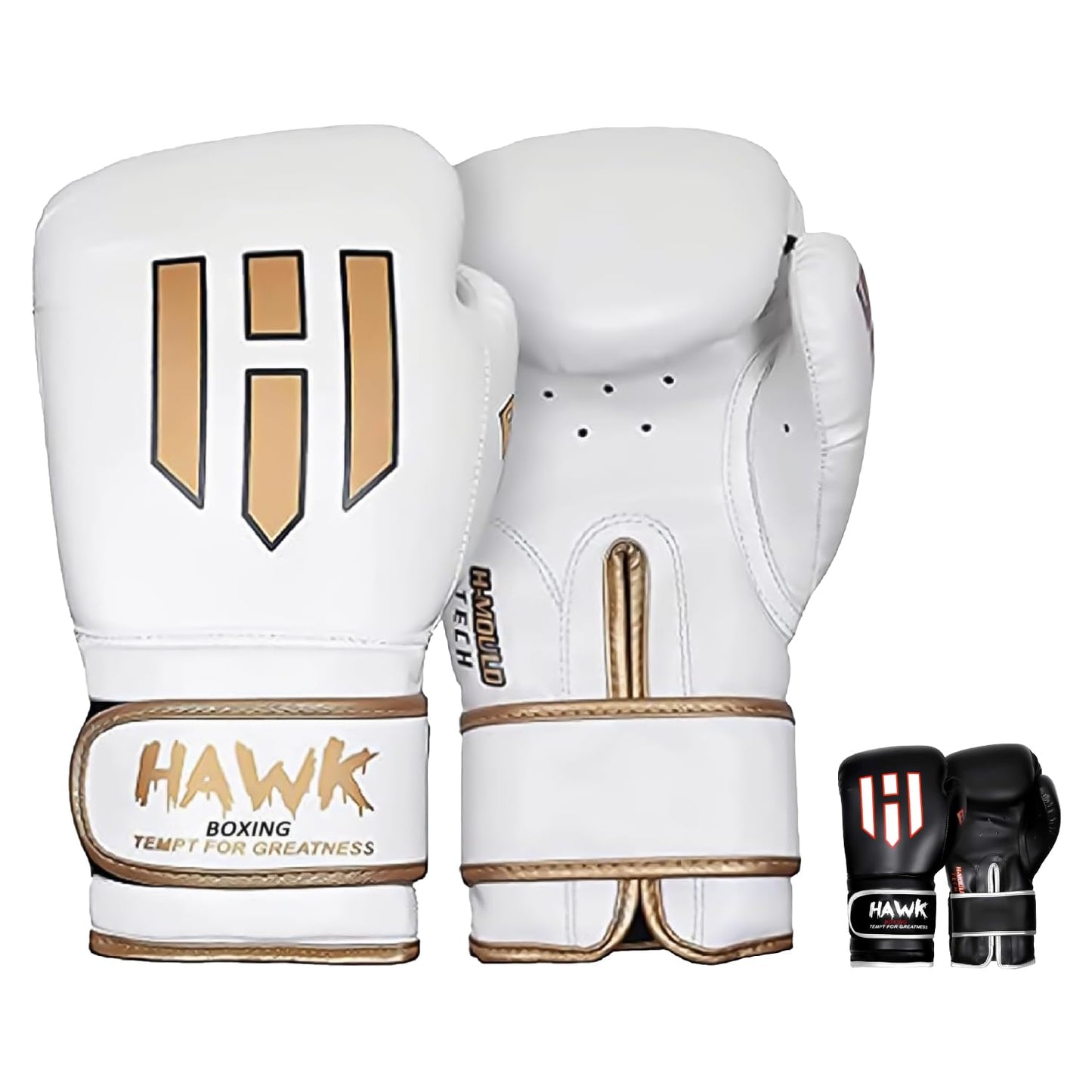 Hawk Sports Boxing Gloves for Men and Women, Comfy Boxing Training Gloves with Foam Padding for Throwing Power Punches with Confidence, Heavy Bag Boxing Gloves for Training and Sparring White / 10 OZ