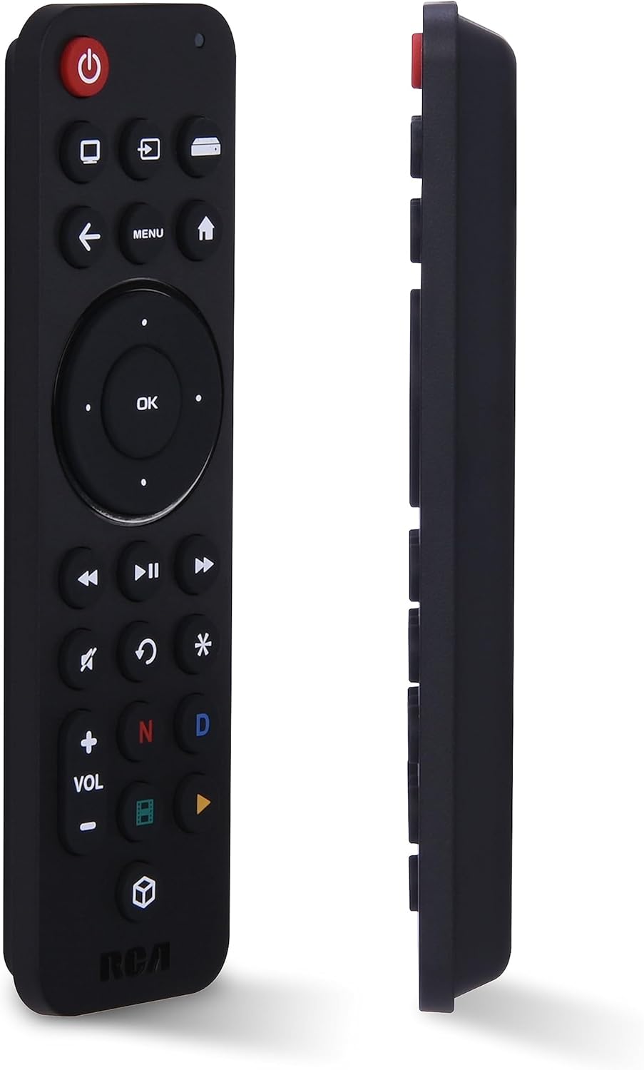 RCA 3-Device Universal Rechargeable Streaming Remote Control for TV, Audio, Soundbar, Streaming Devices, Ultra-Slim