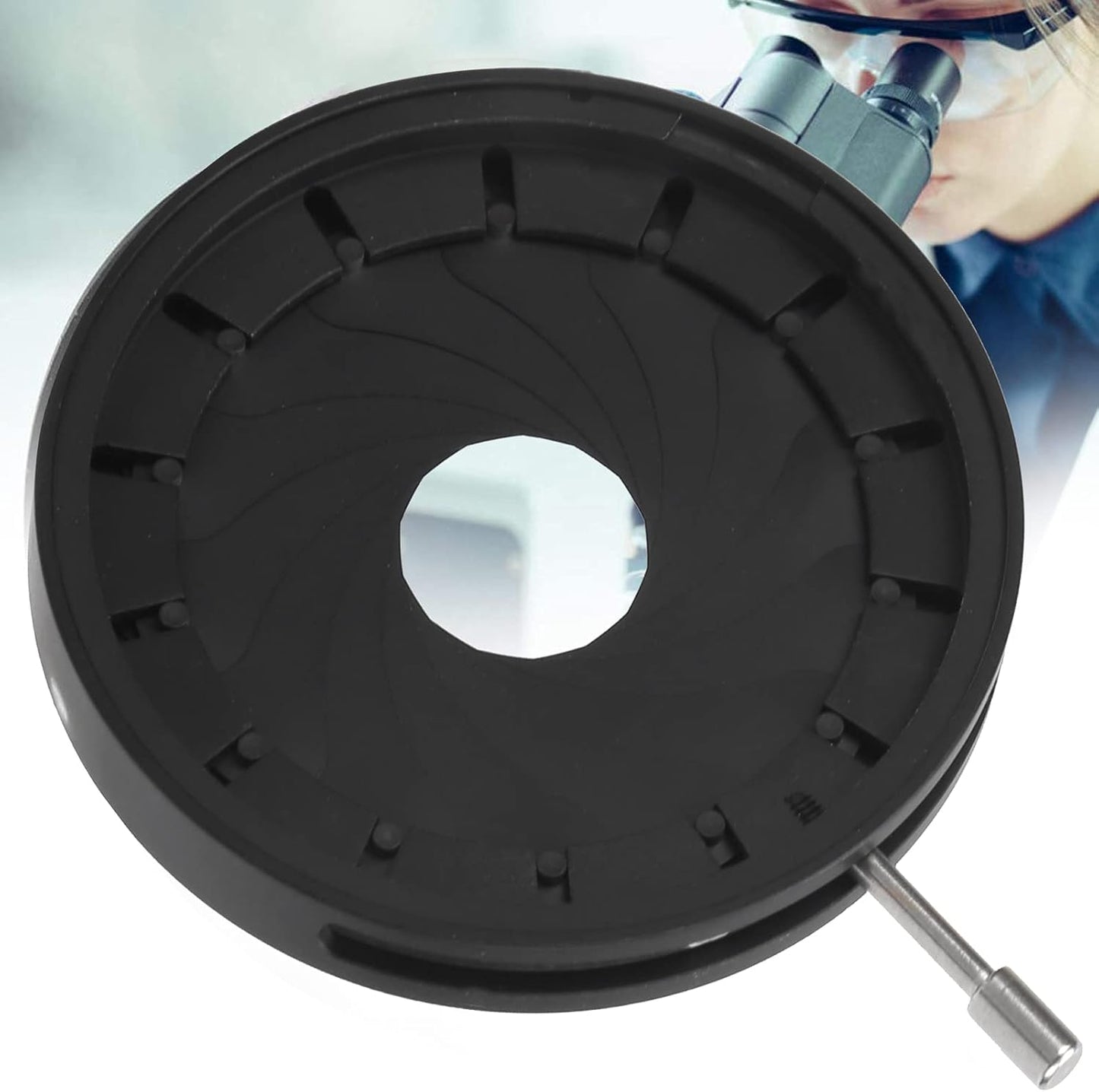 ROHMRHIE 1.534mm SK34 Adjustable Iris Aperture Diaphragm for Optical Instrument