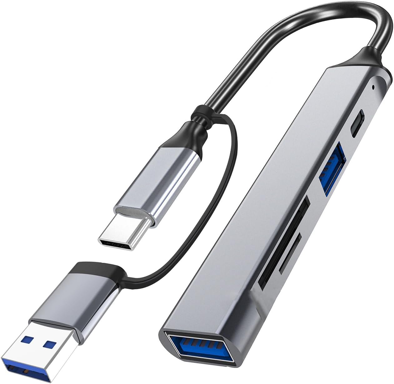 YUGSHNKFC 5 1 USB C Hubs in USB C/USB Adapter Docking Station with USB Port USB C Port Memory Card USB C Adapter