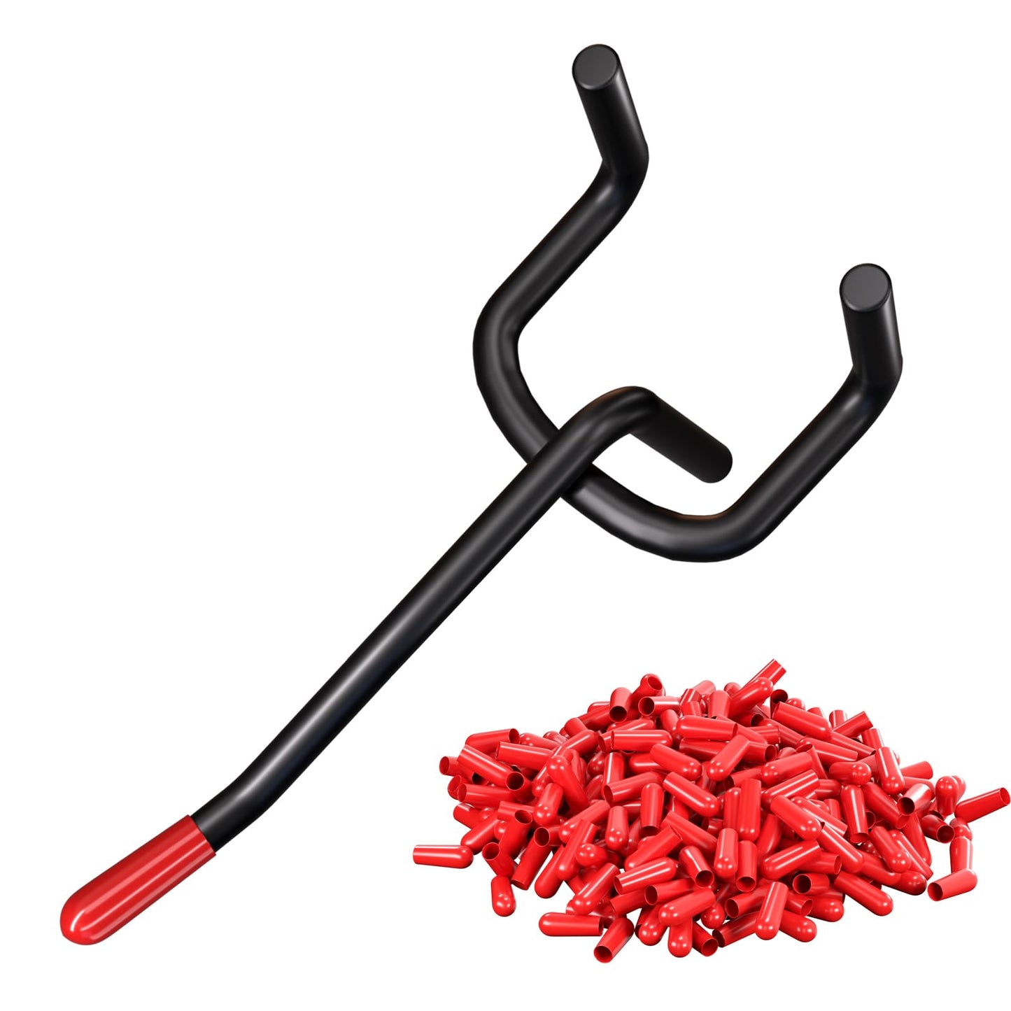 Onsski Pegboard Hooks for Hanging - Peg Board Organizer Accessories Fit New Metal Peg Board Storge Tool 2in 50Pcs