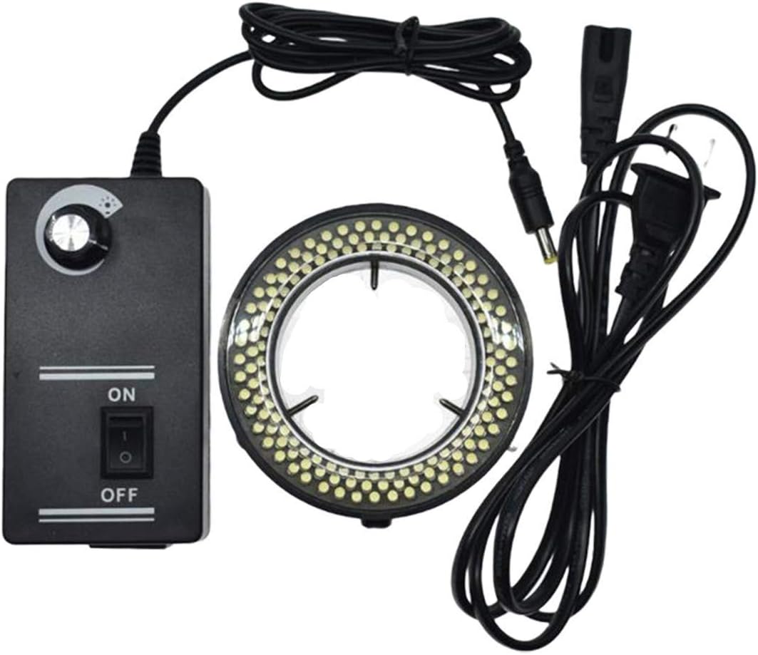 FainWan 60 Digital Microscope Accessories LED Adjustable Ring Light Illuminator Lamp for Stereo Zoom Microscope
