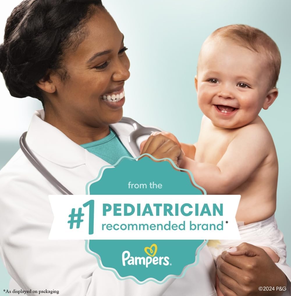 Pampers Baby Wipes - Sensitive Water-Based, Hypoallergenic & Unscented | 336 Wipes in 4 Packs