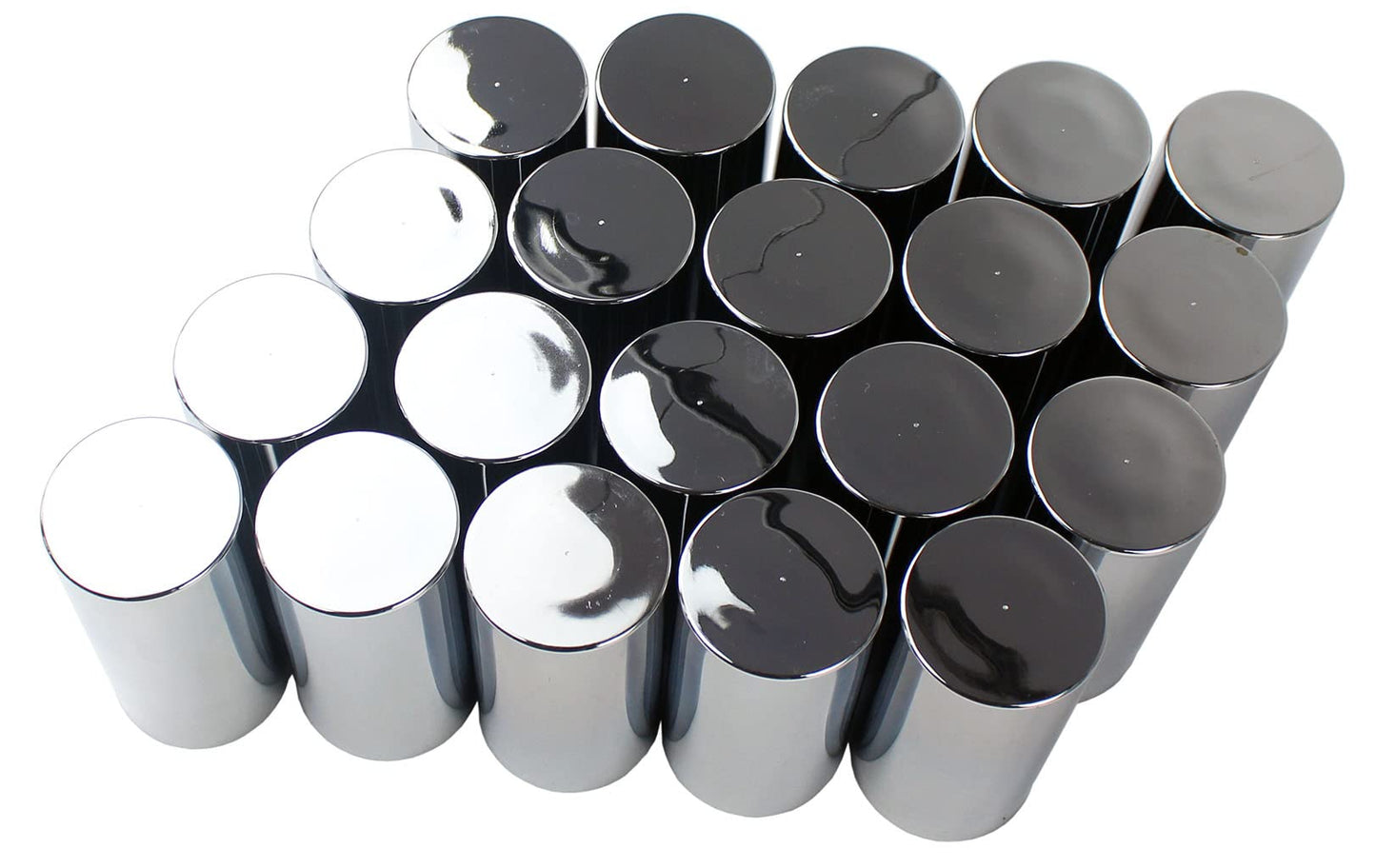 KASONG 33mm Chrome ABS Plastic Cylindrical Screw on Lug Nut Covers Caps for Semi Truck (20)