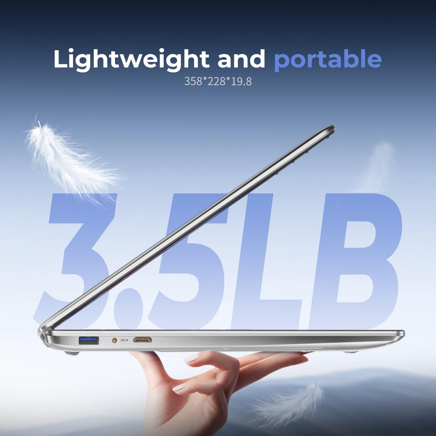 Moonfish 2026 Laptop Computer Window 11 Pro, 15.6 Inch Lap Top, 16GB RAM 256GB SSD Trational PC Notebook, Office 365, Business, School, Work, Student, Kids