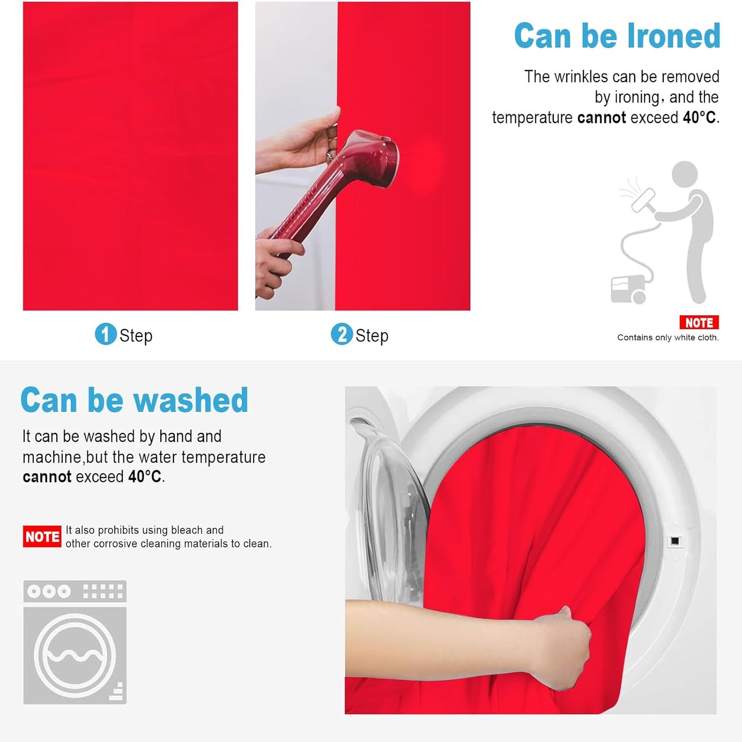 LYLYCTY 7X10 Red Backdrop for Photoshoot, Professional Photo Backdrop Background Curtain for Product Photography