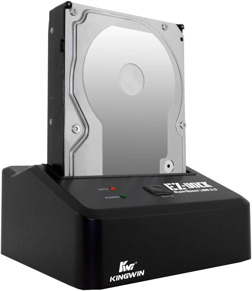 Kingwin 3.0 2.5 3.5 5Gbps USB Hard Drive Docking Station for & SATA HDD/SSD, Hot Swap, Tool-Free, UASP Support