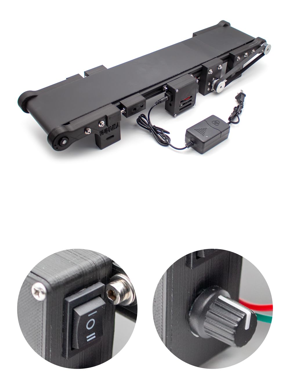 Smart Mini Conveyor Belt Speed Adjustable Forward and Reverse Mini Production Line Auto Frictional Force Experiment Device