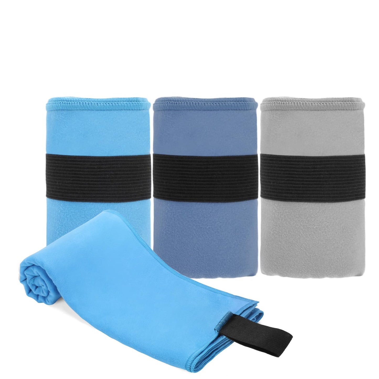 Yaozoon 3 Pack Gym Towel Men Women Quick Dry Microfiber Workout Gear for Body Sweat Sports Exercise Fitness Tennis Running Cycling Hiking Weight Lifting Yoga Towels(3 Pack)