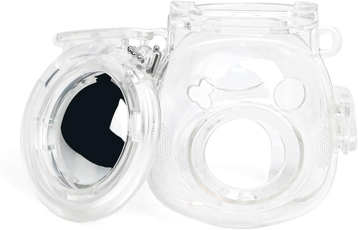 MUZIRI KINOKOO Fuji Mini Pal Camera Clear Case with Selfie Mirror - Hard PC Crystal Clear Protective Case for Instax