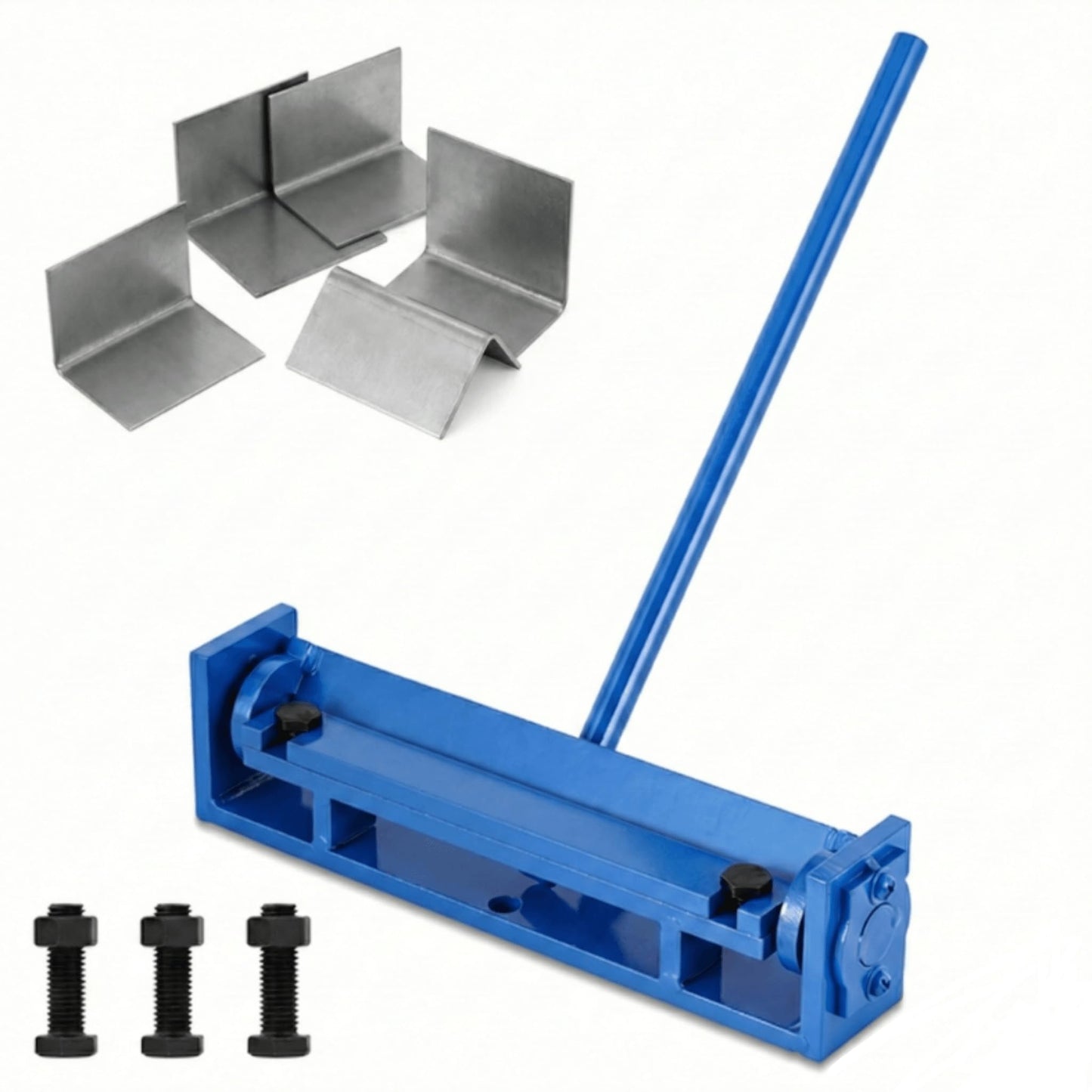 MXBAOHENG 7.87'' Steel Bending Brake, 0-90 Degrees Manual Sheet Metal Bender, Mini Brake Bender, Metal Bending Tool for Thin Iron, Stainless Steel, Aluminum, Copper Plates (200mm)