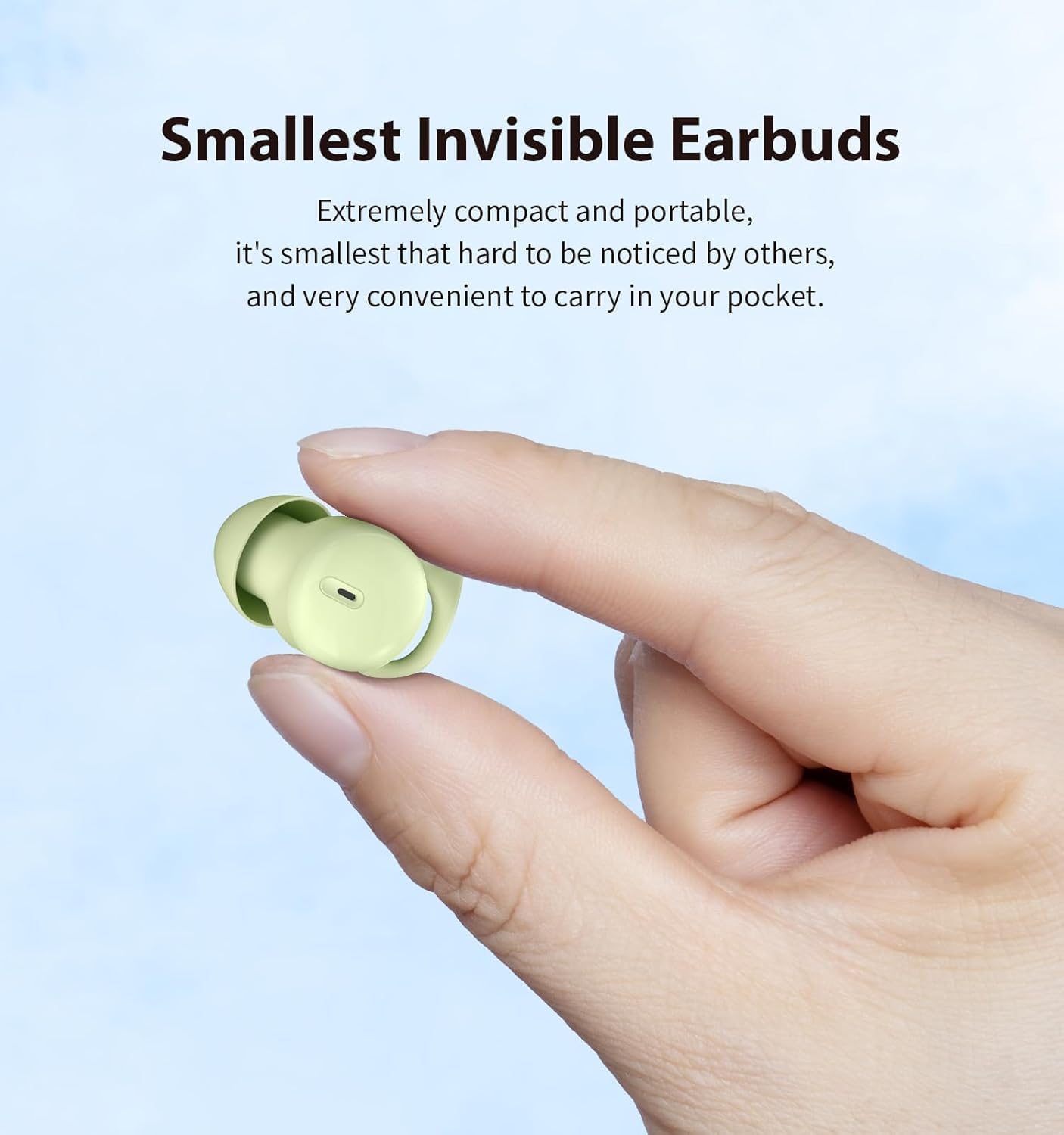 5.3 Invisible Sleep Headphones,Sleep Earbuds for Side Sleepers,Small Comfortable Fit Noise Blocking Sleeping
