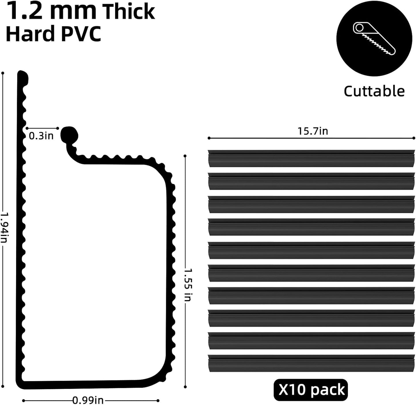 Yecaye 157in Cable Management, Cord Organizer,Easy Install Self-Adhesive Cord Hider, Cable Organizer, Cable Hider
