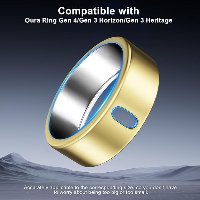 5 Pack Cover Compatible with Oura Ring Gen 4/Oura Ring Gen 3 Horizon/Heritage, Surport Charging with Cover on, Anti-Scratch TPU Protector for Oura Rings Accessories Women Men (Size 6)