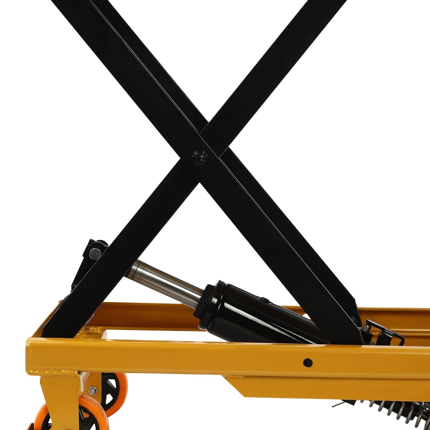 500lbs Hydraulic Lift Table Cart, Double Scissor Lift Table with Non-Slip Pad & Safety Guard for Material Handling & Transportation
