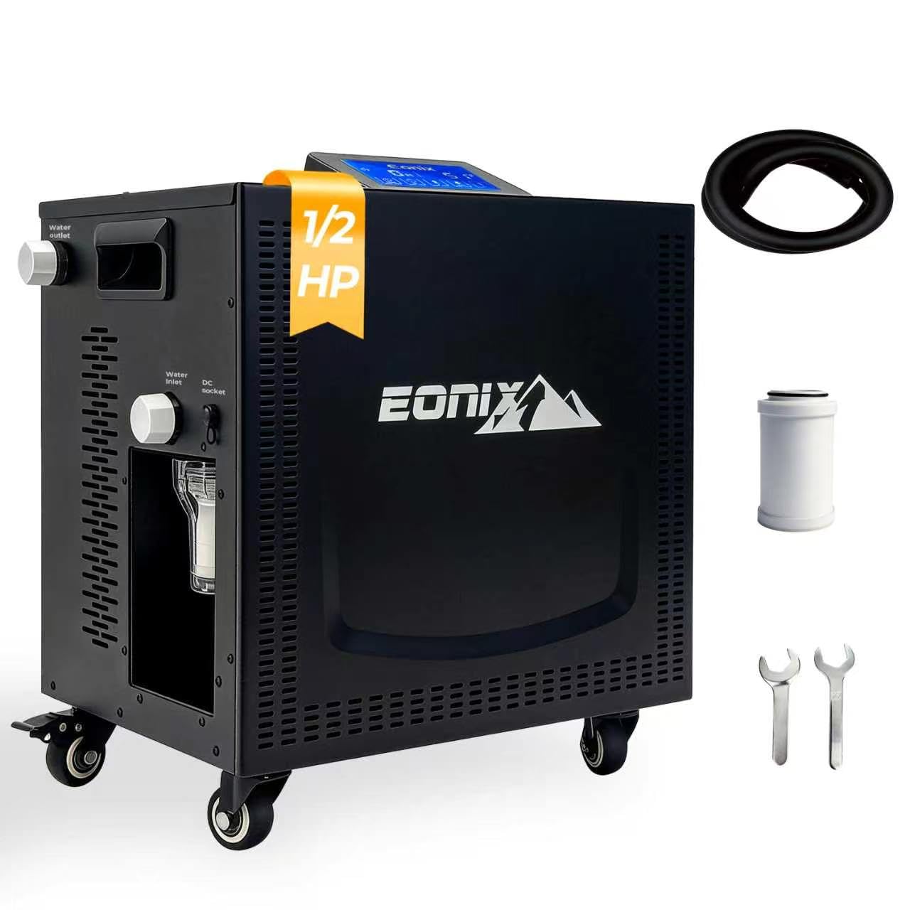 Upgraded 1/2 HP Cold Plunge Chiller, Professional Ice Bath Water Chiller for Cold Plunge Tubs, Built-in Filter & Pump, Insulated Hoses, Powerful Cooling for Cold Therapy Recovery & Home Use (1/2 HP)